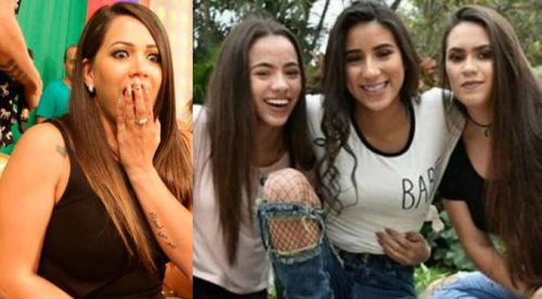 Hijas de Melissa Klug se vacilan cantando trap de Anuel (VIDEO)