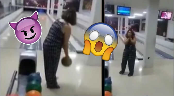 Era su primera vez jugando bolos, pero ocasiona terrible accidente