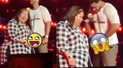 Romeo Santos hace que fanática le toque sus partes íntimas (VIDEO)