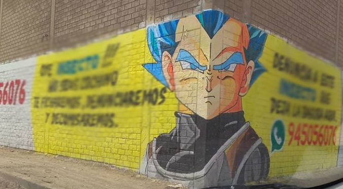 Facebook: Vegeta en contra de la suciedad de Los Olivos (FOTOS)