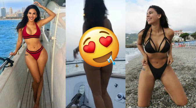 Stephanie Valenzuela luce derrier de infarto en lujoso yate (VIDEO)