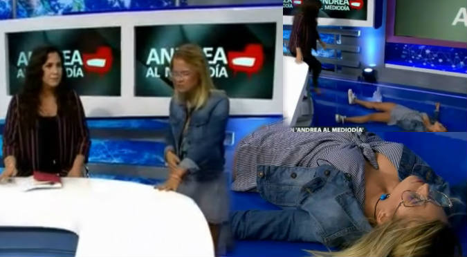 Michela Elías se desmaya en vivo tras contar episodio en su colegio (VIDEO)