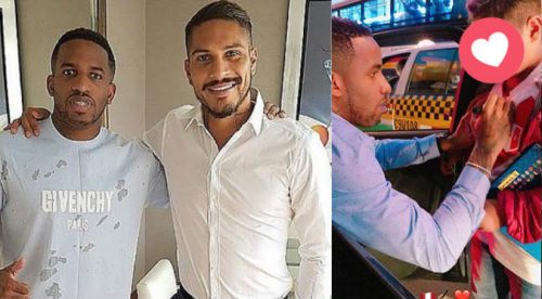 Jefferson Farfán firmó autógrafos a niños en medio de la pista