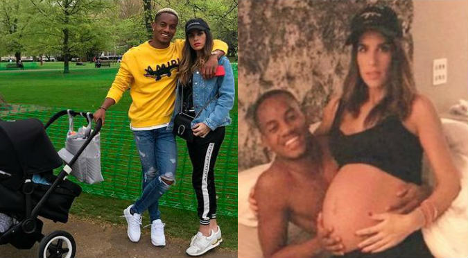 Novia de André Carrillo luce espectacular figura a meses de dar a luz a sus mellizos