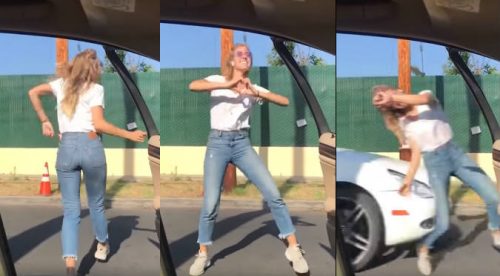 #InMyFeelingsChallenge: Chica es atropellada pero se revela la verdad