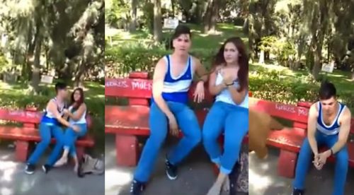 Encuentra al novio de su hija con otra y le dice esto (VIDEO)