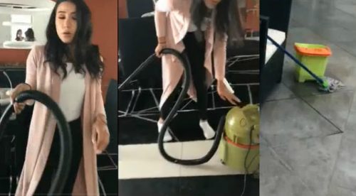 Hijas de Melissa Klug muestran cómo limpian su casa (VIDEO)