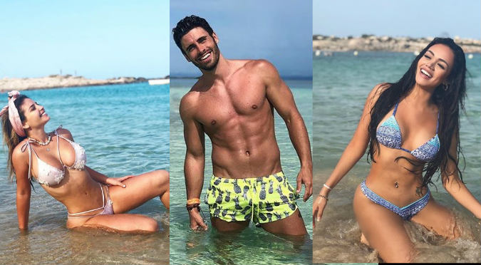 Flavia Laos y Mayra Goñi se lucen con chicos reality de España (FOTOS)