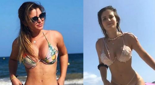 Flavia Laos se quitó el bikini en playa de Portugal (VIDEO)