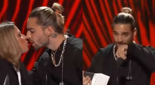 Maluma y la doctora Ana María Polo se besan en los Latin AMAs 2018 (VIDEO)