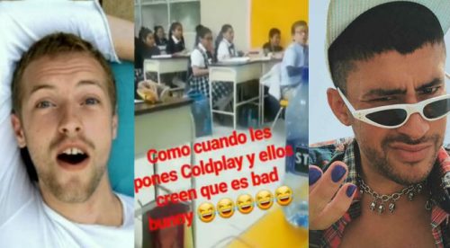 Alumnos confunden a Coldplay con Bad Bunny y profesor no lo tolera