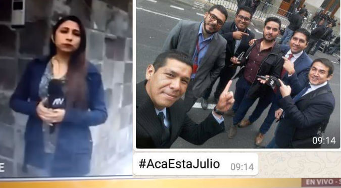 Reportera suelta tremenda lisura a compañero en pleno noticiero  (VIDEO)