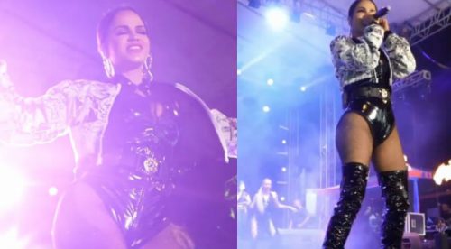 Natti Natasha rompe el ojo a fans con diminuto vestuario (VIDEO)