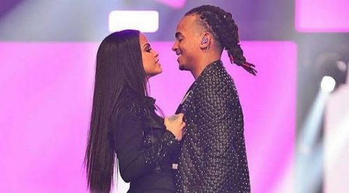 Así captan a Ozuna y Natti Natasha antes de su show (VIDEO)