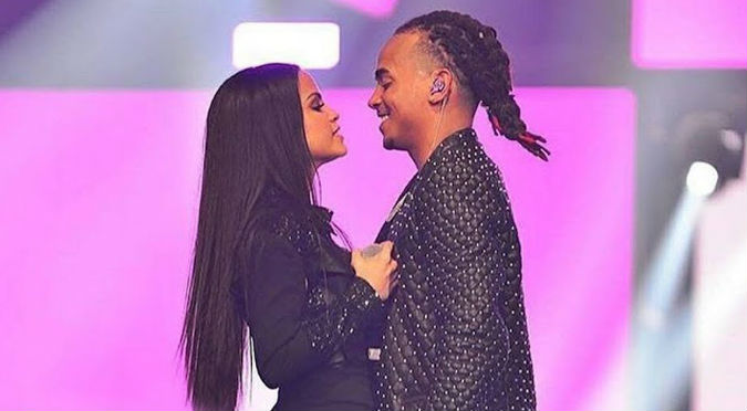 Así captan a Ozuna y Natti Natasha antes de su show (VIDEO)