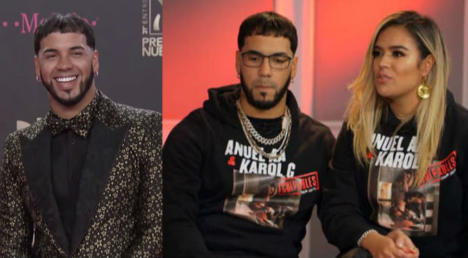 La cara que pone Anuel cuando le hablan de boda con Karol G (VIDEO)