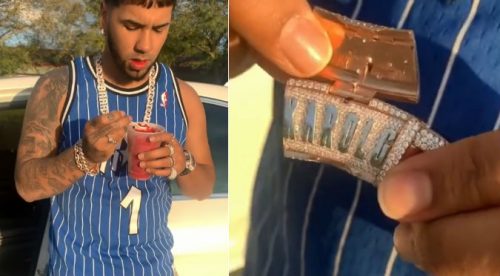 Anuel presume collar de 150 quilates y seguidores no lo toleran (VIDEO)