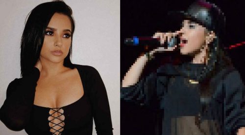 Así lucía Becky G antes de cantar ‘Mayores’ (VIDEO)