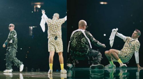 Bad Bunny recibió ‘zapatazo’ en la cara en pleno concierto (VIDEO)