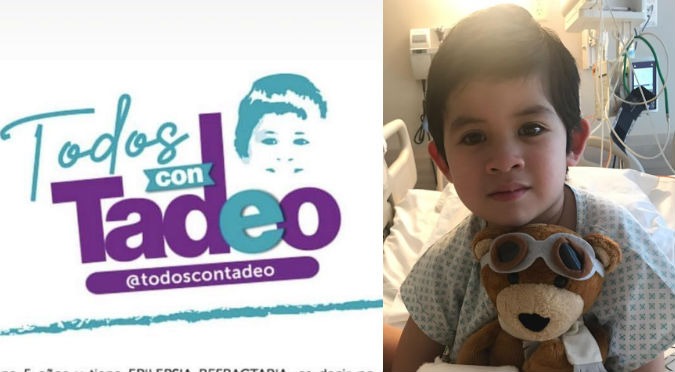 ‘Todos Con Tadeo’: La campaña solidaria para niño de 5 años