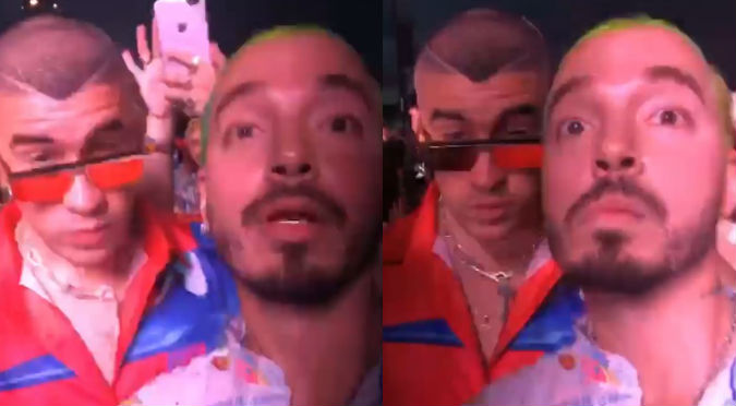 Bad Bunny y J Balvin disfrutaron en Coachella ¿Nadie los reconoció?