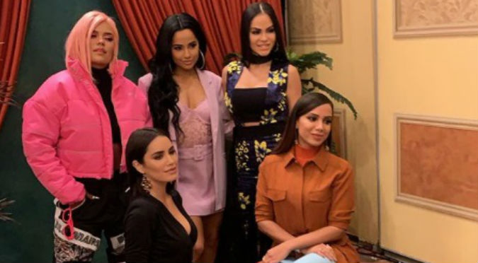 Natti Natasha, Karol G, Becky G, Anita y Lali Espósito se lucen juntas en los Billboard (VIDEO)