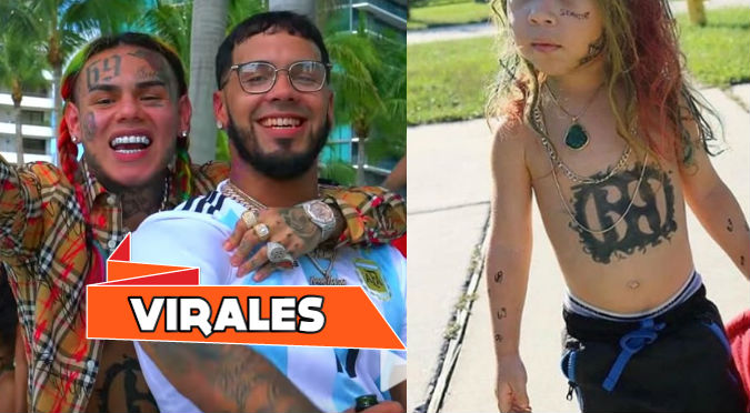 6ix9ine: Niño genera polémica por querer ser igual a cantante