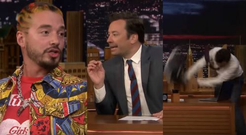 J Balvin corrige en vivo a Jimmy Fallon por su mala pronunciación (VIDEO)