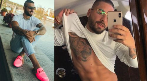 Maluma presume prenda íntima femenina en pleno concierto (VIDEO)