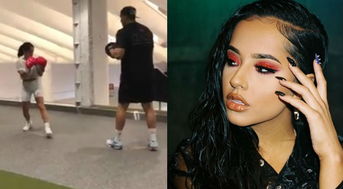 Becky G como nunca antes vista en su rutina boxeo (VIDEO)