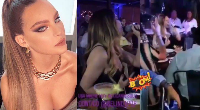 Belinda cantó a capela en un restaurante de Colombia (VIDEO)