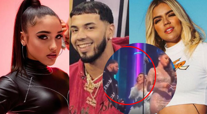 Ella es la mujer que Anuel no quiso saludar frente a Karol G (VIDEO)