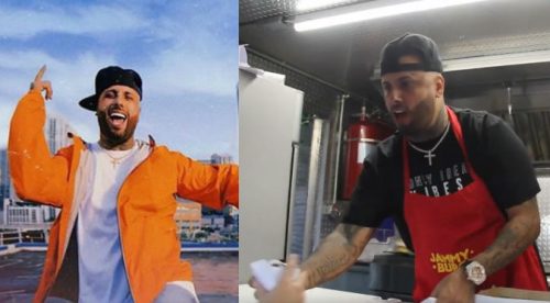 Nicky Jam: De reguetonero a repartidor de hamburguesas (VIDEOS)