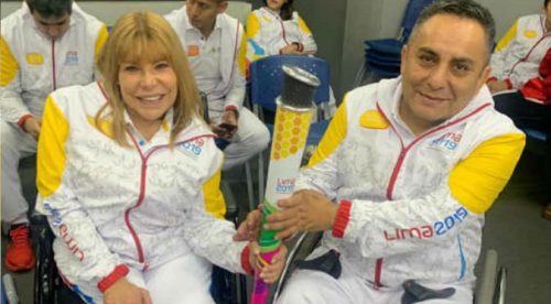 Así fue el recorrido de Gina Parker llevando la Antorcha Parapanamericana (VIDEO)