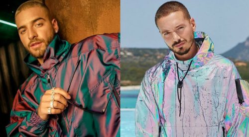 Acusan a Maluma de copiar look de J Balvin (VIDEO)