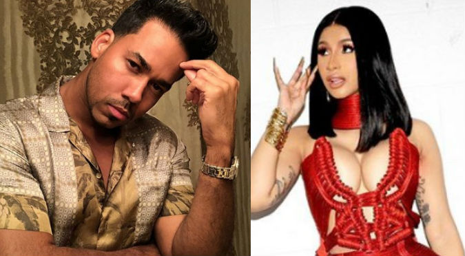 Cardi B arma tremendo alboroto al ver a Romeo Santos (VIDEO)