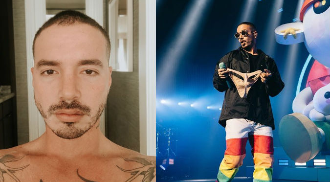 J Balvin causa locura al mostrar su cuerpo desnudo lleno de tatuajes