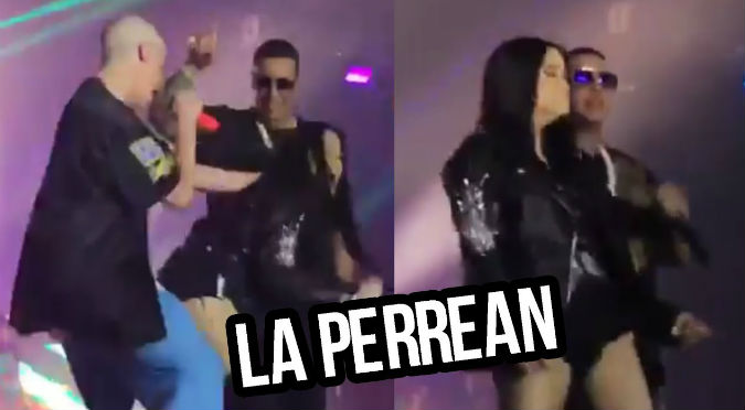 Se filtra video de Natti Natasha perreando con Daddy Yankee y Bad Bunny a la vez (VIDEO)