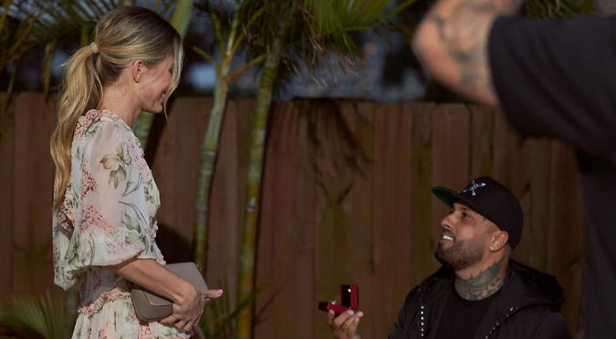 Nicky Jam le pidió matrimonio a la supermodelo Cidney Moreau (VIDEO)