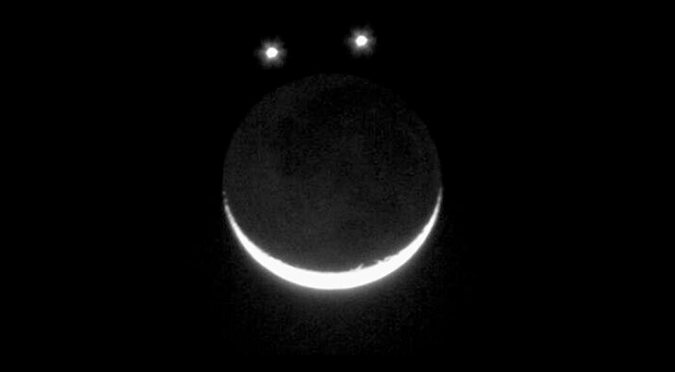 Júpiter, Venus y la Luna se alinearán para formar una “carita feliz” en el cielo