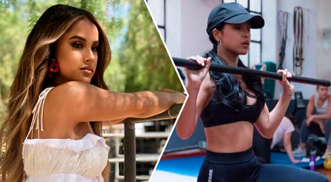 Becky G mostró el envidiable físico que logró en casa | FOTOS