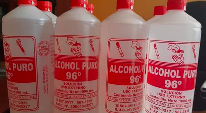 Coronavirus en Perú: Digemid pide a farmacias no usar ni recomendar alcohol de 96° como desinfectante de la piel