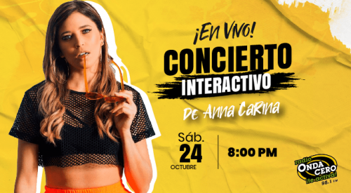 «Concierto Virtual con Anna Carina»: Onda Cero anuncia el primer concierto interactivo en vivo