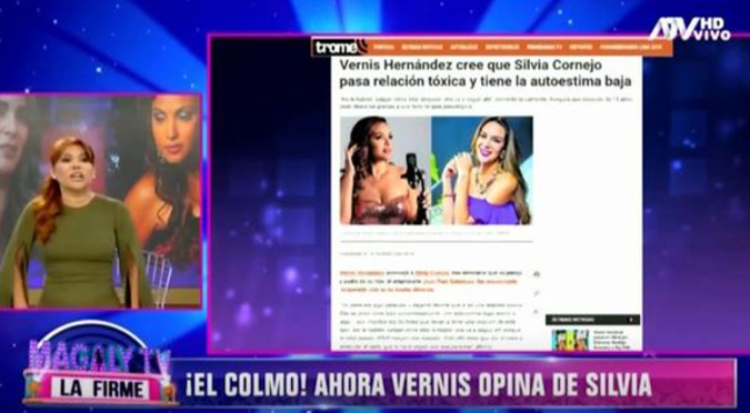 Magaly Medina se burla de Vernis Hernández por decir que Silvia Cornejo tiene baja autoestima | VIDEO