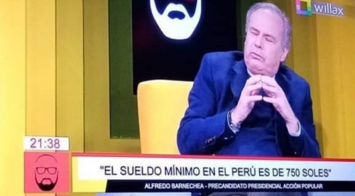 Alfredo Barnechea se equivoca y dice en entrevista que el sueldo mínimo en Perú es 750 soles | VIDEO