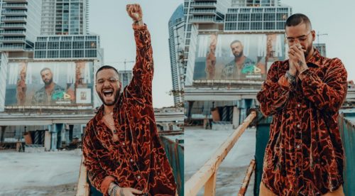 Mira la curiosa reacción de Maluma al ver su disco ‘7 días en Jamaica’ en una valla publicitaria en Miami | VIDEO