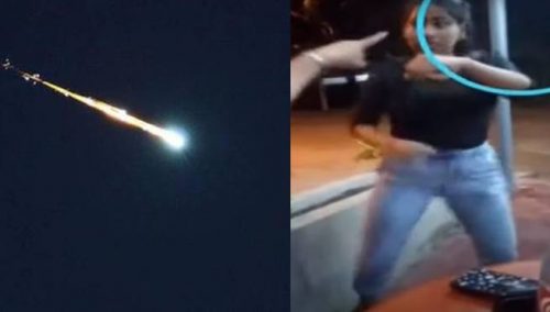 Iquitos: ciudadanos se aterrorizan por impactante destello en el cielo |VIDEO