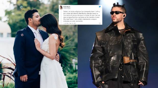 Novia se enoja porque sus invitados irán a ver a Bad Bunny en lugar de asistir a su boda | FOTO