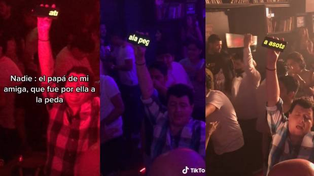 Padre va a la disco para recoger a su hija, pero se queda bailando | VIDEO