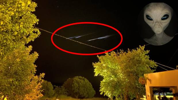 Extrañas luces en el cielo provocan pánico en la población | VIDEO